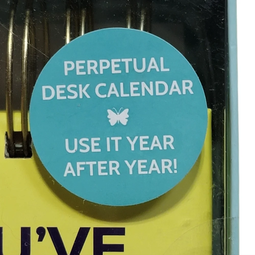 NWT! T MARIE Punny Daily Motivational Perpetural Desk Calendar